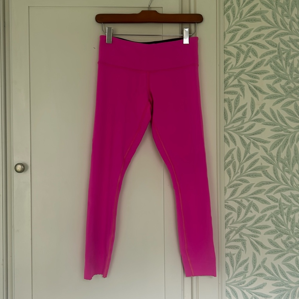 Pink Lululemon leggings size S
